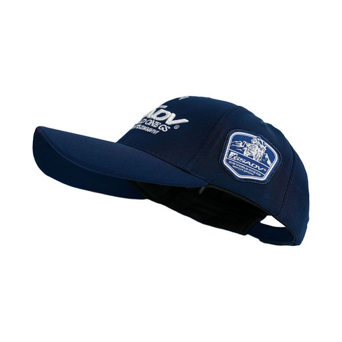 Motorcycle travel-themed baseball caps