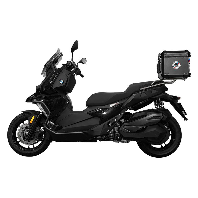 Classic aluminum-magnesium alloy trunk - black