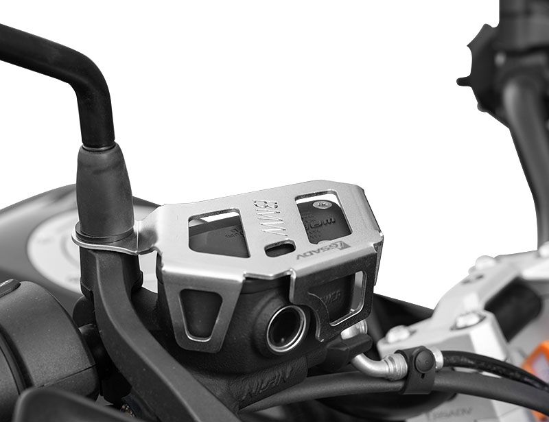 Front brake fluid cup protection