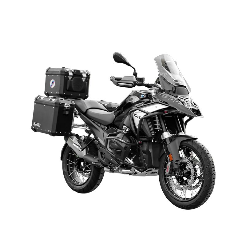 Classic aluminum-magnesium alloy three-box - black