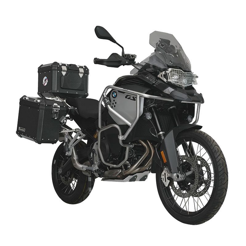 Classic aluminum-magnesium alloy three-box - black