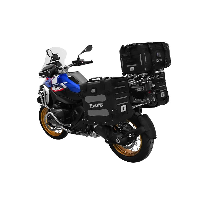 Hardcore tensile soft armor edge bag + tail bag + silver guard bar