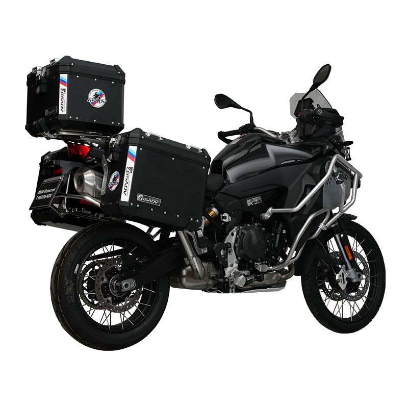 Classic aluminum-magnesium alloy three-box - black