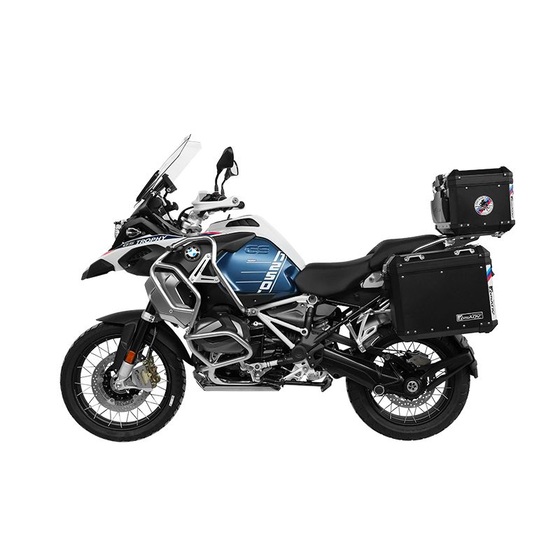 Classic aluminum-magnesium alloy three-box - black