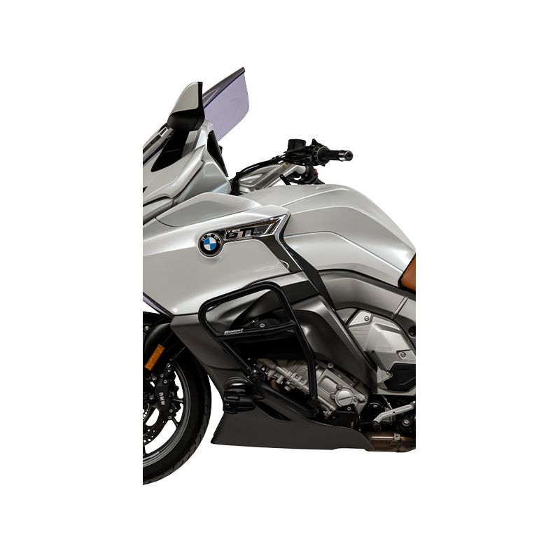 Stainless steel front and rear guards - black