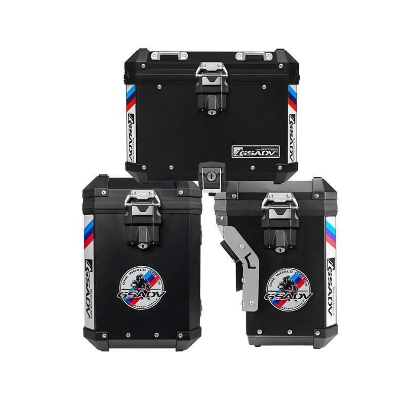 Classic aluminum-magnesium alloy three-box - black