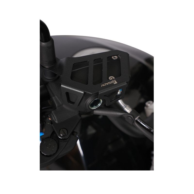 Front brake fluid cup protection