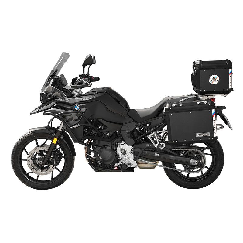 Classic aluminum-magnesium alloy three-box - black