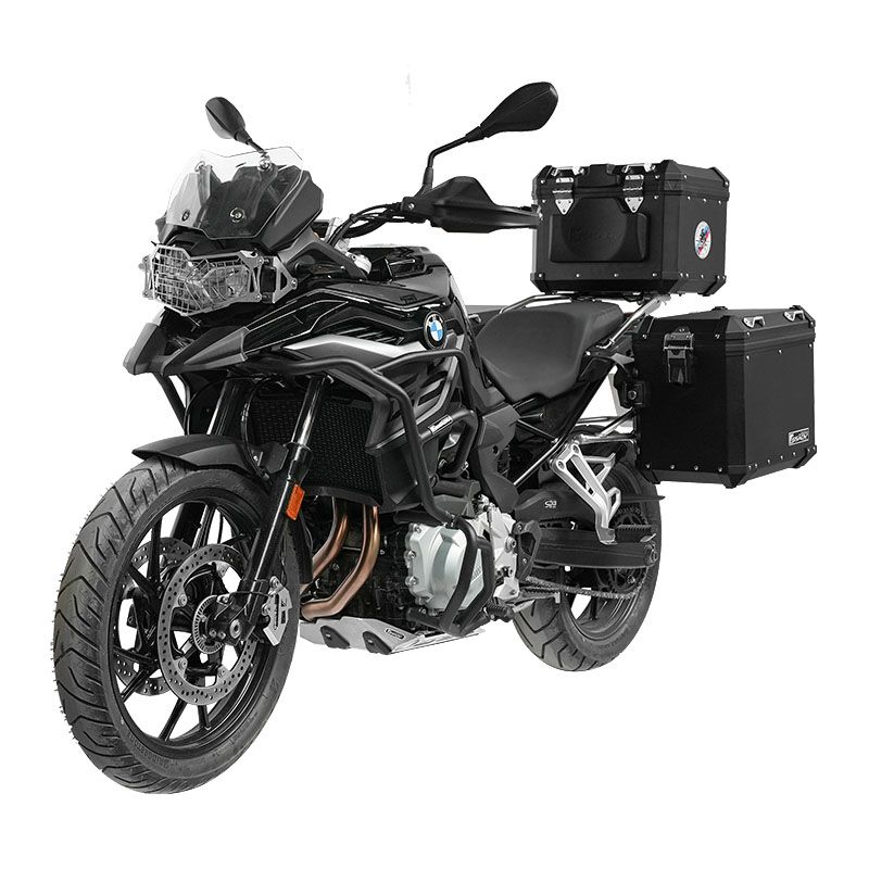 Classic aluminum-magnesium alloy three-box - black