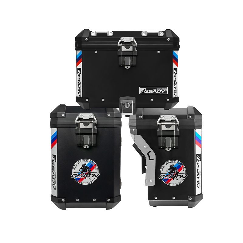 Classic black three-box style