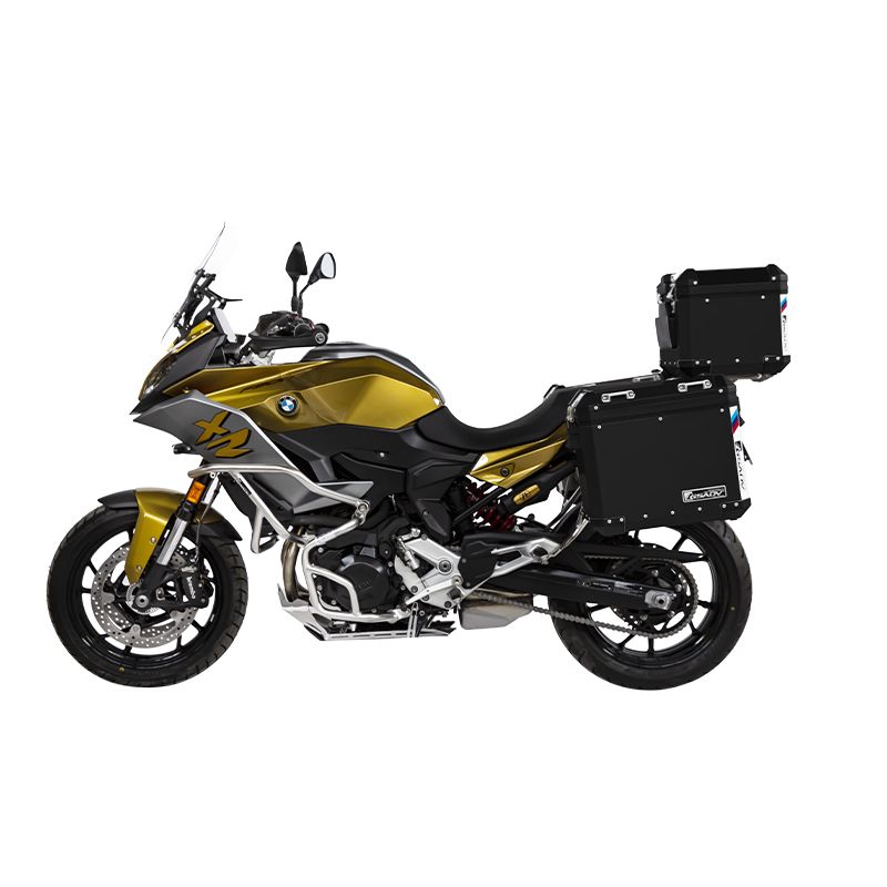 Classic aluminum-magnesium alloy three-box - black