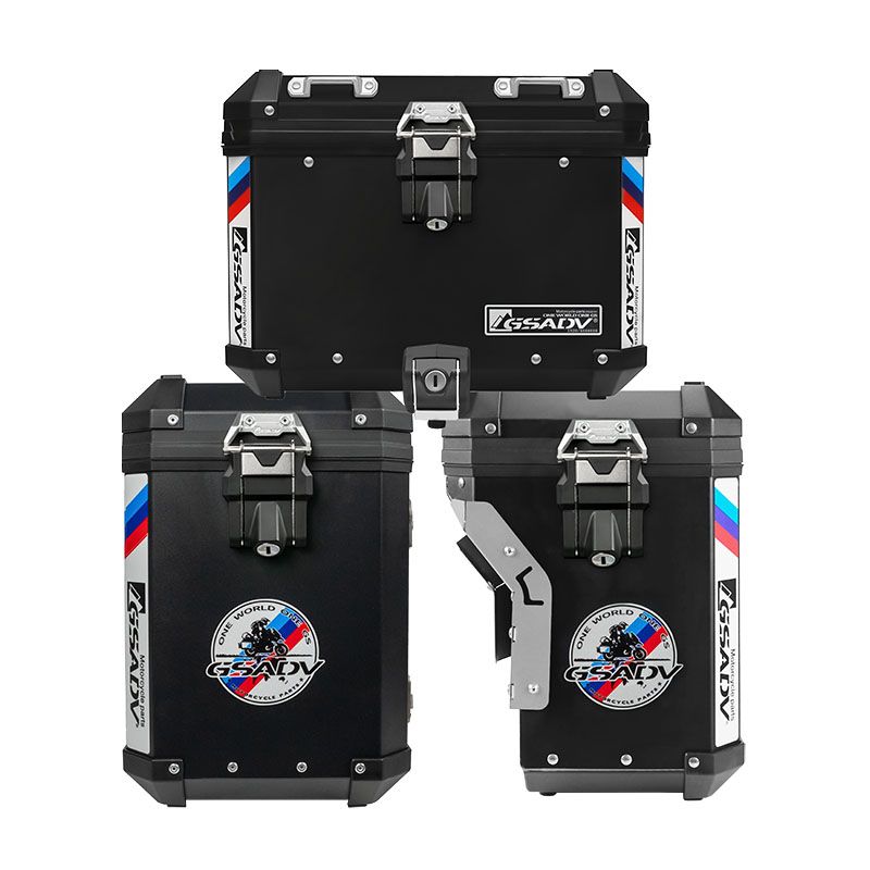 Classic aluminum-magnesium alloy three-box - black