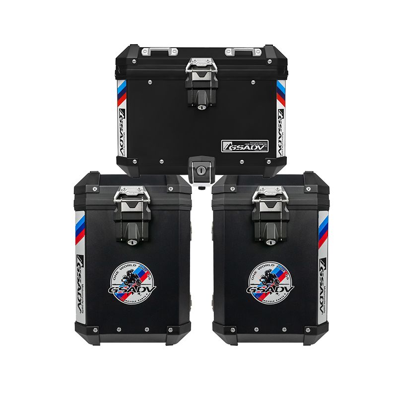 Classic aluminum-magnesium alloy three-box - black