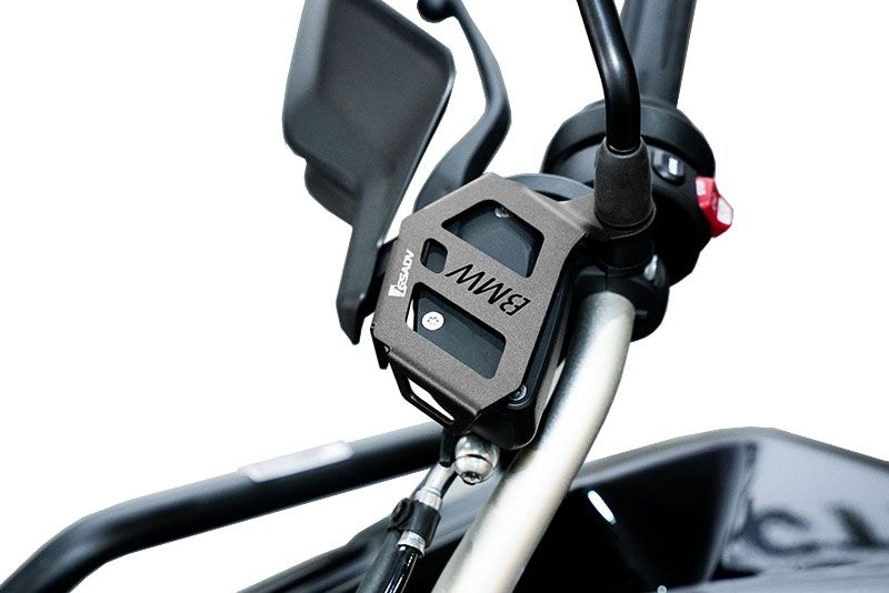 Front brake fluid cup protection