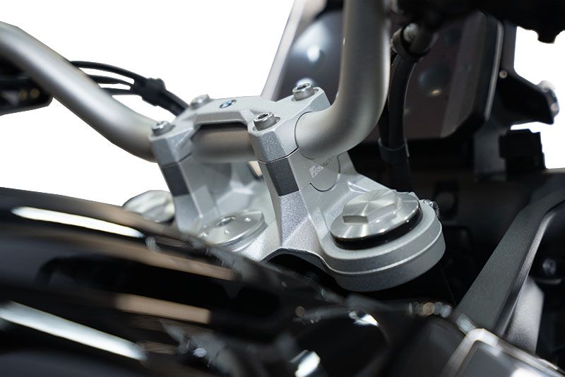 The handlebars are raised