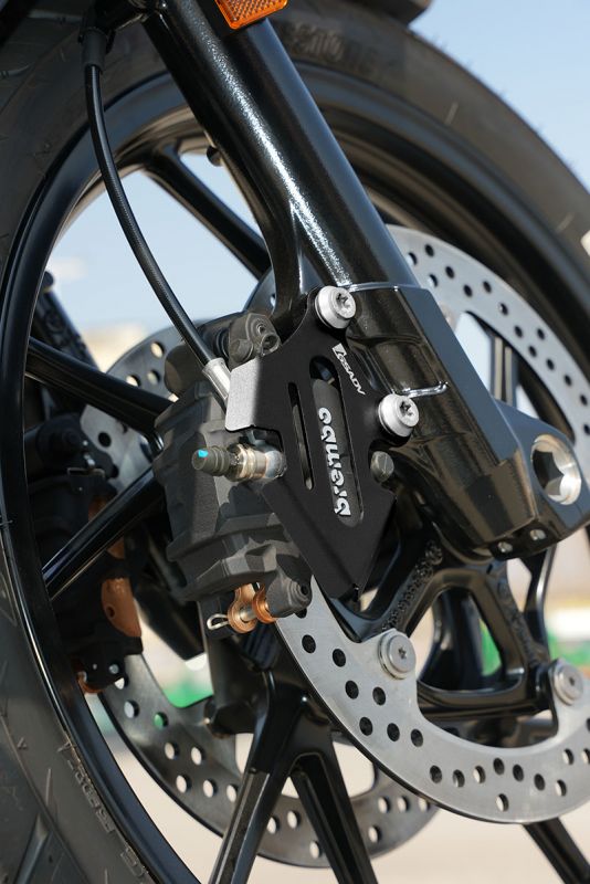 Front brake caliper protection
