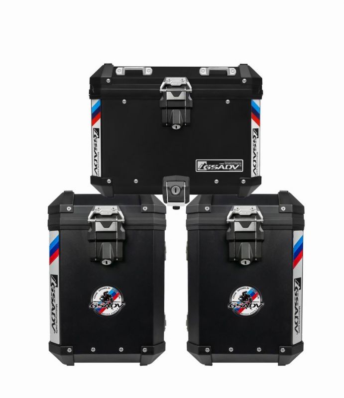 Classic aluminum-magnesium alloy three-box - black