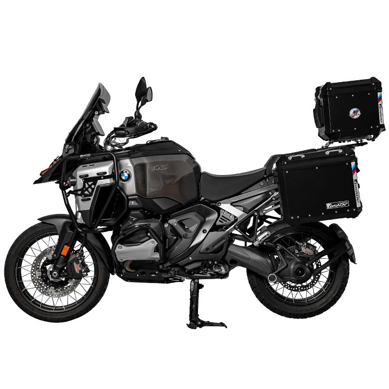 Classic aluminum-magnesium alloy three-box - black