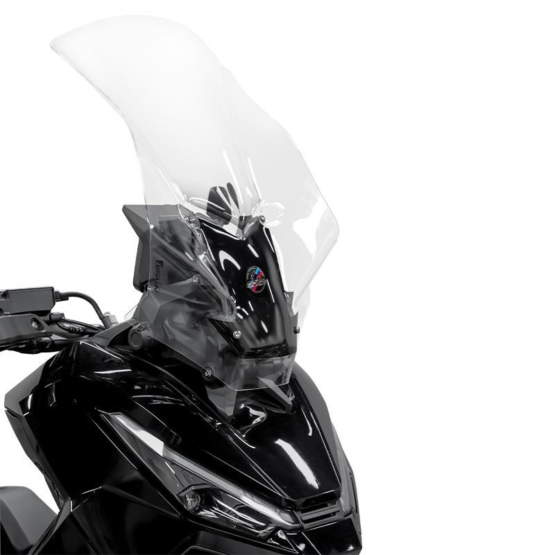 Motorcycle travel increases the windshield