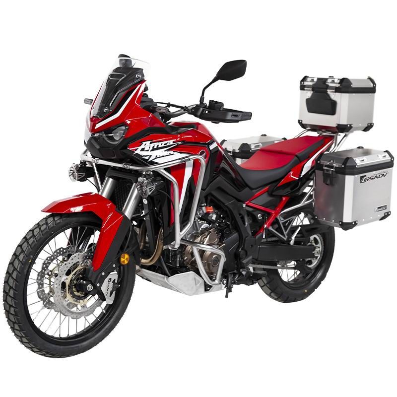 Stainless steel upper and lower guard bars - Classic aluminum-magnesium alloy three-box - silver