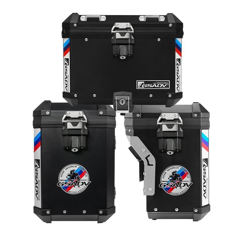 Classic aluminum-magnesium alloy three-box - black