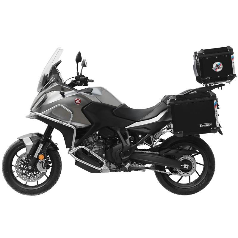 Stainless steel upper and lower guard bars - silver - Classic aluminum-magnesium alloy three-box - black