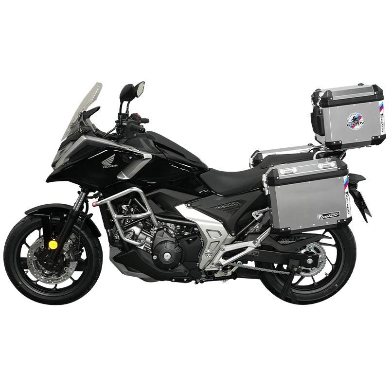 Stainless steel black guard bar - Classic aluminum-magnesium alloy three-box - silver