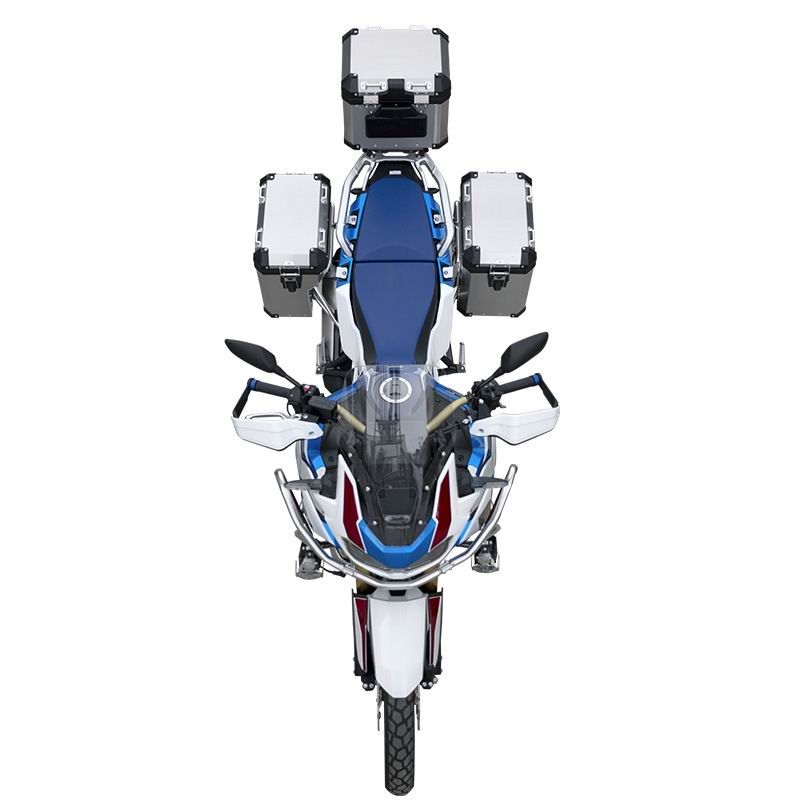 Stainless steel silver upper and lower guard bars - Classic aluminum-magnesium alloy three-box