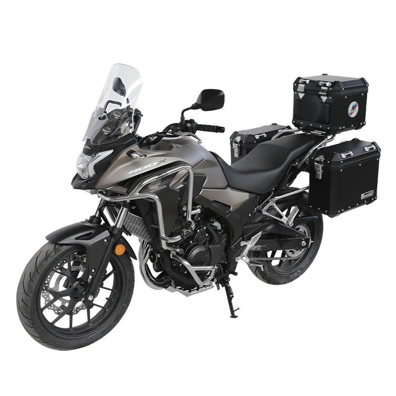 Classic aluminum-magnesium alloy three-box - black