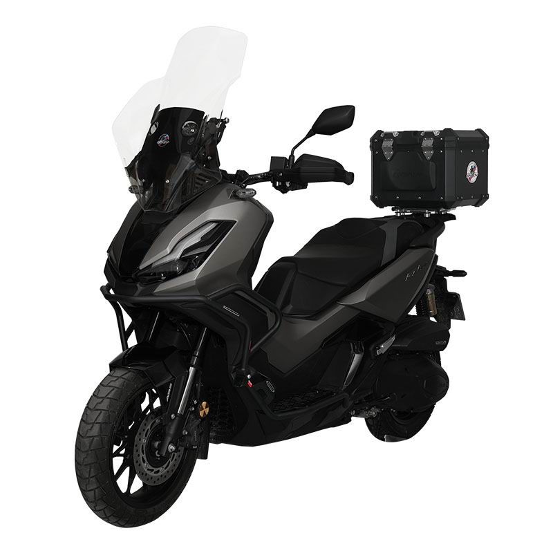 Stainless steel upper and lower guard bars - black