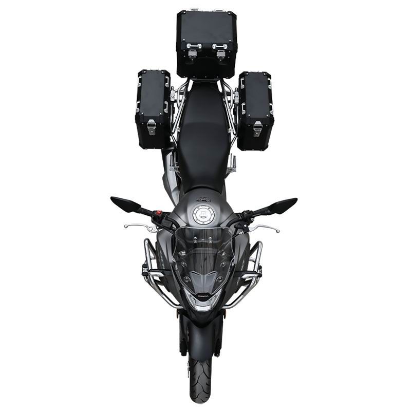 Classic aluminum-magnesium alloy three-box - black