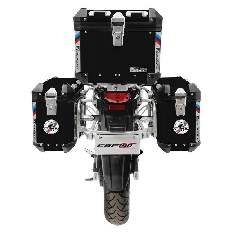 Classic aluminum-magnesium alloy three-box - black