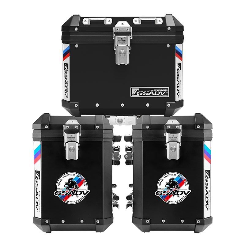 Classic aluminum-magnesium alloy three-box - black