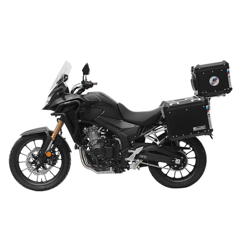 Classic aluminum-magnesium alloy three-box - black