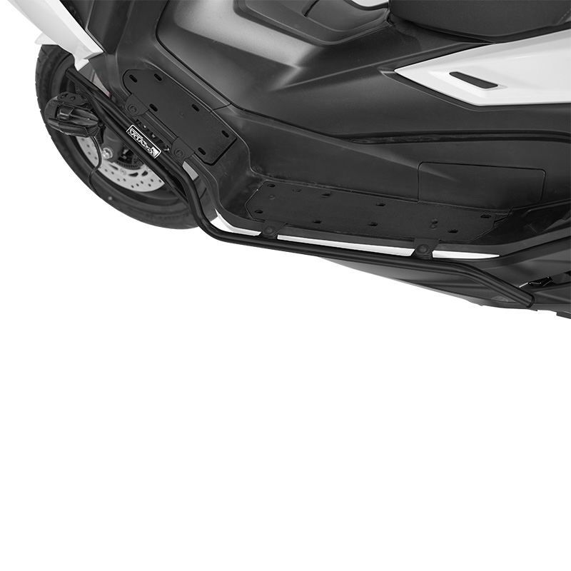 Model A stainless steel foot guard bar - black