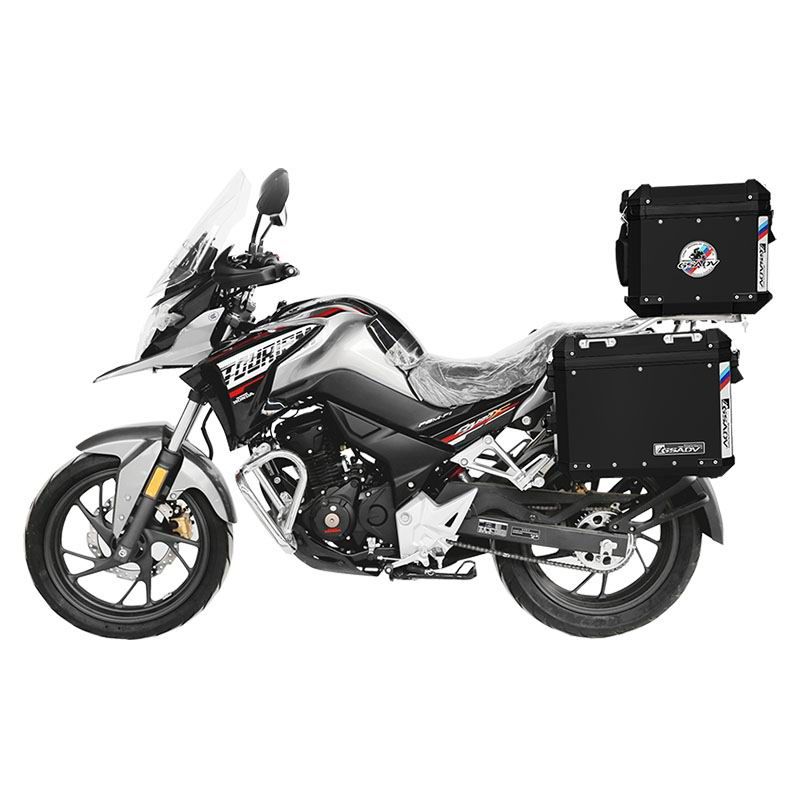 Classic aluminum-magnesium alloy three-box - black