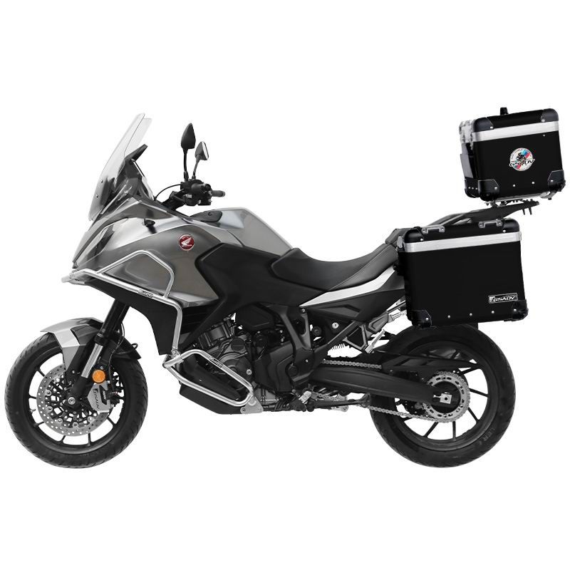 Stainless steel upper and lower guard bars - silver - Three boxes of zing aluminum-magnesium alloy - black