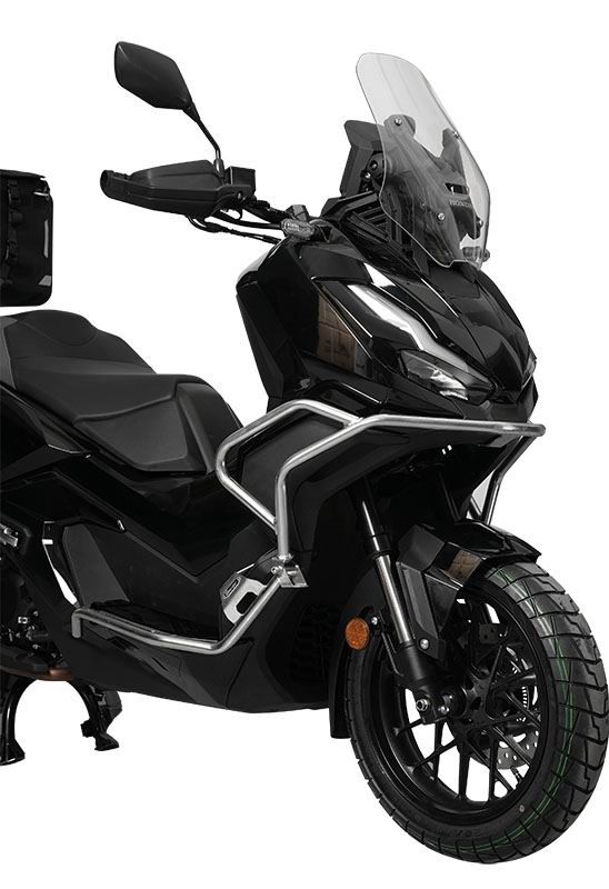 Stainless steel upper and lower guard bars - silver