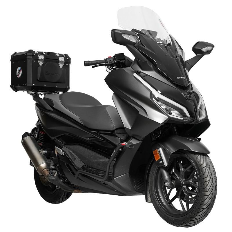 CNC stainless steel foot guard bar - Classic aluminum-magnesium alloy trunk - black