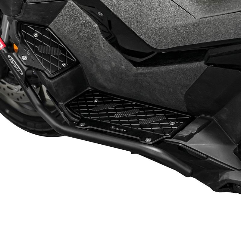 CNC aluminum alloy foot guard bar - black