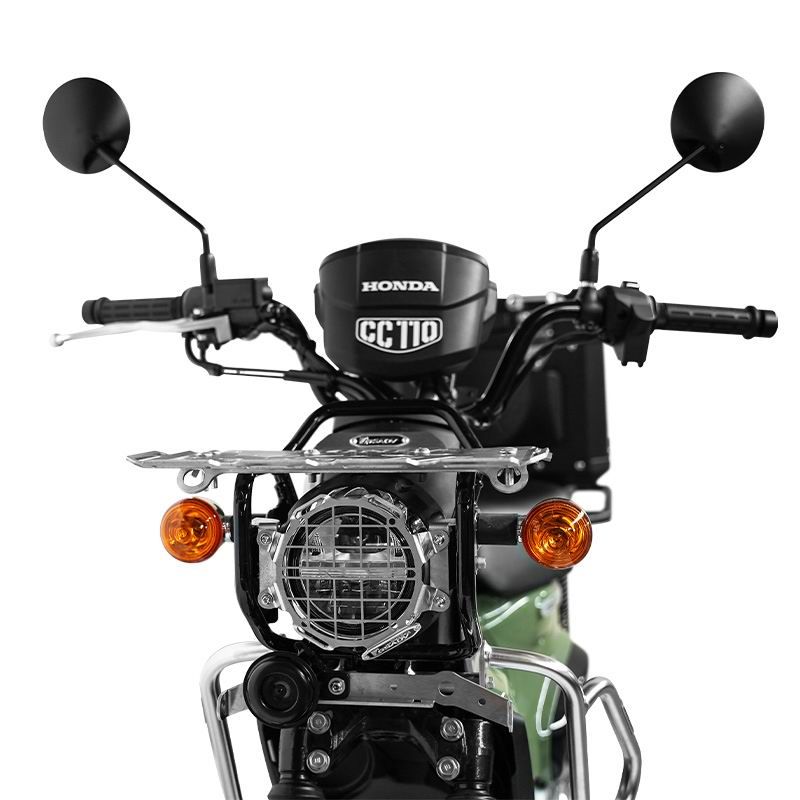 Headlight guard mesh - Silver spotlight bracket