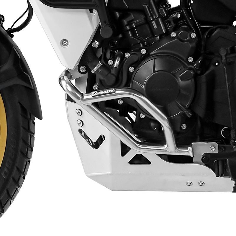 Stainless steel lower guard bar - silver