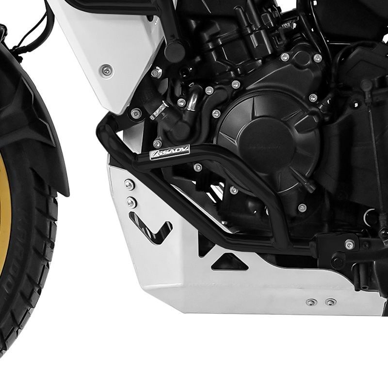 Stainless steel lower guard bar - black