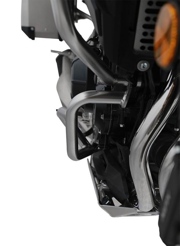 Stainless steel lower guard bar - silver