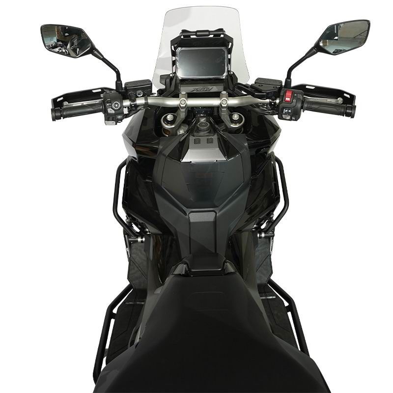 Stainless steel upper and lower guard bars - black