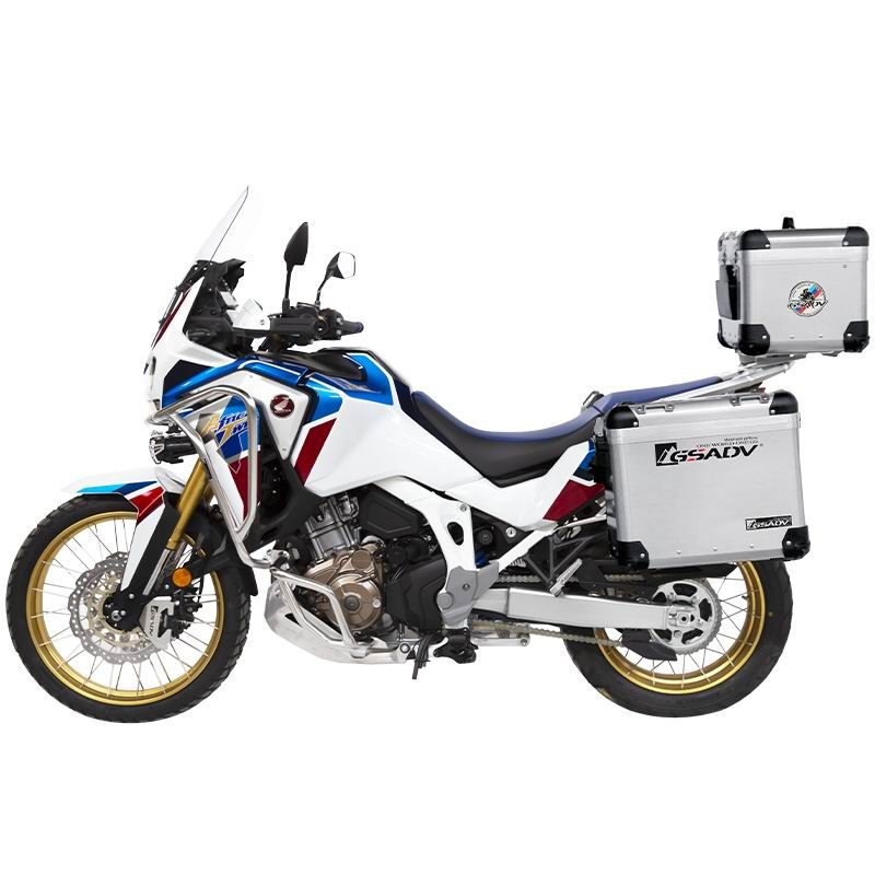 Stainless steel silver upper and lower guard bars -zing aluminum-magnesium alloy three-box - Silver