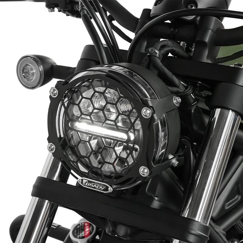 Headlight guard mesh - black