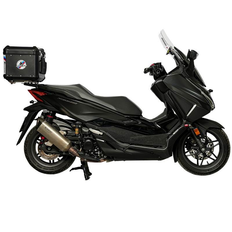 Classic aluminum-magnesium alloy trunk - black