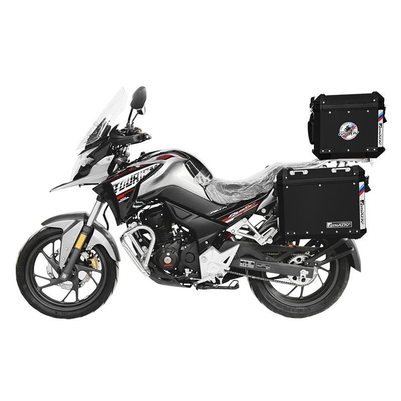 Classic aluminum-magnesium alloy three-box - black