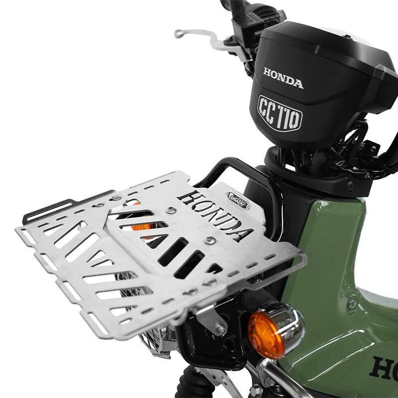 Front telescopic storage rack - silver